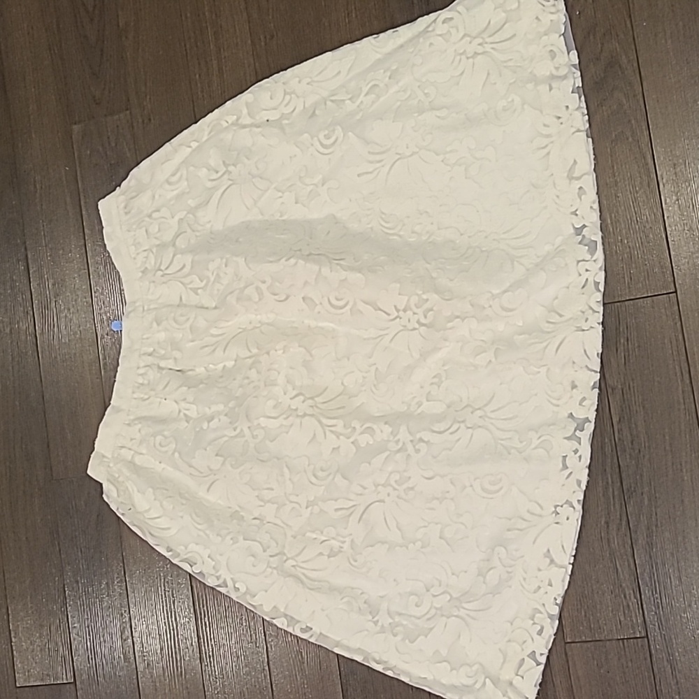 Beautiful Women's White Pink Tartan A-Line Skirt